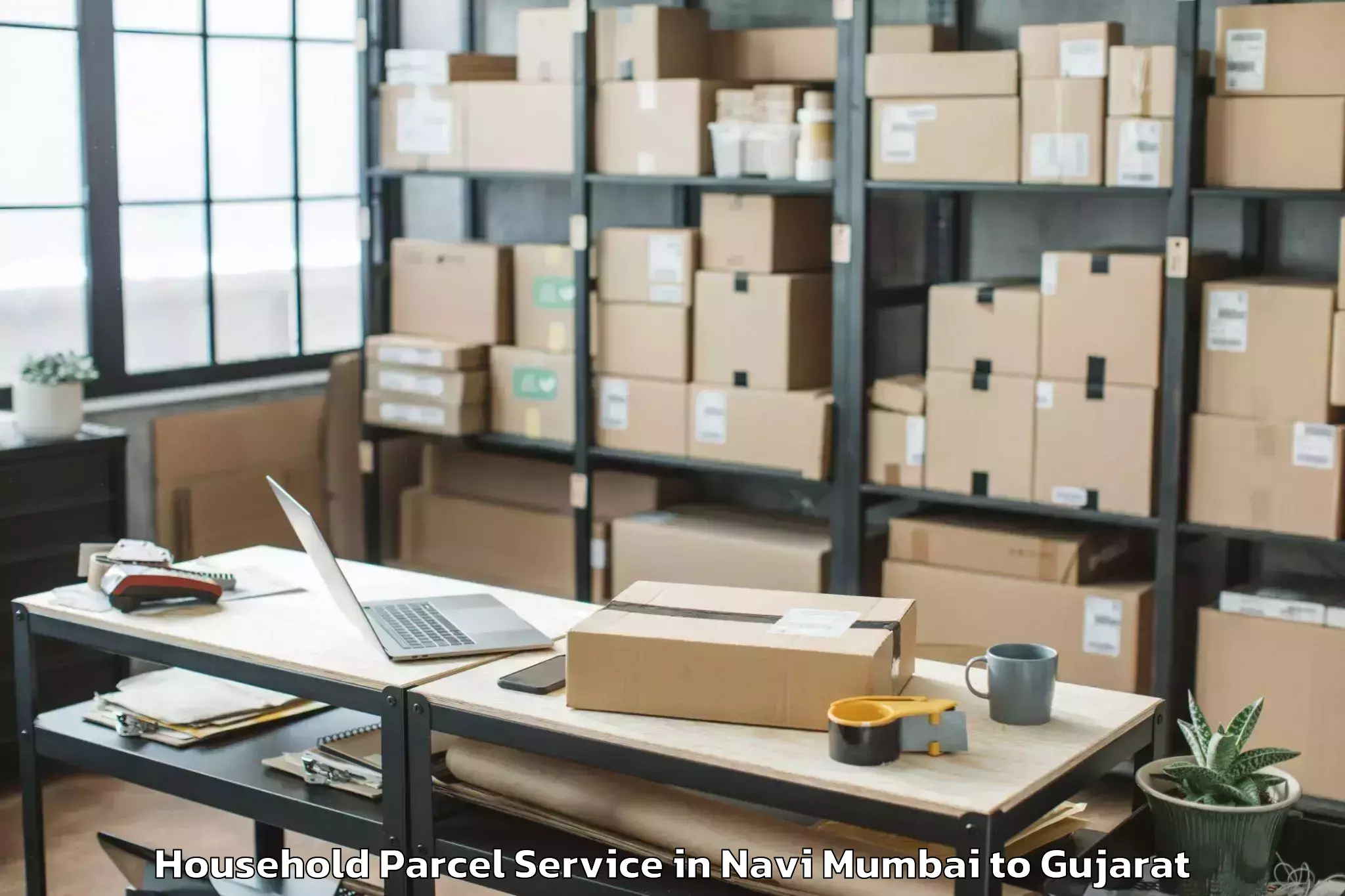 Navi Mumbai to Bavla Household Parcel Booking